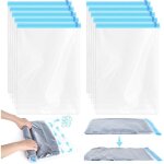 Trahoo - 10 pi�ces sac rangement sous vide aspirateur 40 * 60cm sac sous vide vetement reutilisable vacuum ...