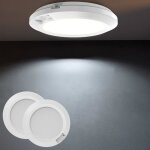 Trahoo - 2 - pack de plafonnier avec d�tecteur de mouvement aliment�s par piles led de 16 cm sans fil ...
