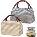 Trahoo - 2 pi�ces sacoche isotherme repas sacs isothermes portable sac lunch box pliable lunch box isotherme ...