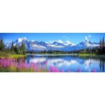 Trahoo - 5d diy grand diamond painting kits lac paysage broderie diamant kits de broderie au point de ...
