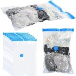 Trahoo - 8 pcs sac sous vide vetement aspirateur voyage sac rangement sous vide aspirateur sac de rangement ...