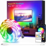 Trahoo - bande lumineuse � led pour tv - kit de r�tro�clairage usb avec t�l�commande - 16 couleurs - ...
