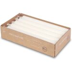 Trahoo - bougies m�ller kerzen pro nature - bougies st�ariques blanches - 22 x 20 cm - 10 bougies pour ...
