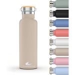 Trahoo - bouteille bouteille thermique en acier inoxydable � double paroi thermos maintient les boissons ...