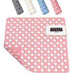 Trahoo - carr� tapis de douche antid�rapant 53 x 53 cm tapis de bain tapis de baignoire pour salle de ...