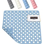 Trahoo - carr� tapis de douche antid�rapant 53 x 53 cm tapis de bain tapis de baignoire pour salle de ...