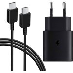 Trahoo - chargeur usb c 25w avec c�ble 15m chargeur rapide de t�l�phone portable pour samsung galaxy ...