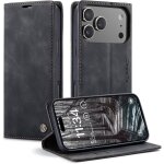 Trahoo - coque pour iphone 17 pro max etui premium housse en cuir pochette protection portefeuille rabat ...