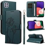 Trahoo - coque pour samsung galaxy a22 5g housse en cuir pu premium etui � rabat pochette de portefeuille ...