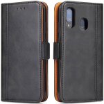Trahoo - coque pour samsung galaxy a40 housse en cuir pu premium etui � rabat pochette de portefeuille ...
