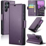 Trahoo - coque pour samsung galaxy s24 ultra �tui housse en rfid protection premium pu cuir portefeuille ...