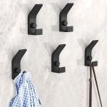 Trahoo - crochet mural 5 pi�ces porte manteau mural pratique murale pat�res avec vis double crochet porte ...