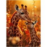 Trahoo - diy 5d diamant peinture girafes 30x40 cm diamant painting girafes peinture par num�ros girafes ...