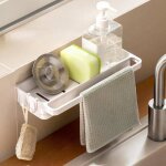 Trahoo - �tag�re de douche sans per�age - panier de douche � suspendre - organiseur d�vier de cuisine ...