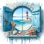 Trahoo - fen�tre diamond painting adulte 5d diy broderie diamant kit complet phare peinture diamant artisanat ...
