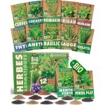 Trahoo - kit de graines dherbes aromatiques bio - 12 vari�t�s pour une culture facile dans le jardin ...