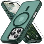 Trahoo - magn�tique coque pour iphone 16 pro max avec 1 verre tremp� compatible avec magsafe protection ...