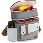 Trahoo - sac isotherme repas homme femme 7 l double glaciere souple isotherme lunch box sac repas portable ...