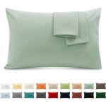 Trahoo - taie oreiller 100% coton 50x70 cm 2 pcs taie doreiller rectangulaire puro coton jersey 120gsm ...