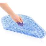 Trahoo - tapis de baignoire antiderapant 69 x 39cm tapis de bain avec 167 ventouses tapis bain ovale ...
