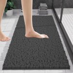 Trahoo - tapis de bain en chenille antid�rapant lavable doux absorbant pour salle de bain wc - 40 x 60 ...