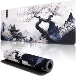 Trahoo - tapis de souris et clavier de jeu anim� tapis de souris blanc japonais grand tapis de bureau ...