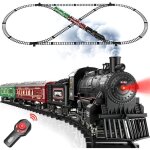 Train �lectrique hot bee pour enfant - petit train de no�l avec t�l�commande et effet vapeur