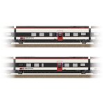 Train miniature - trix - set suppl�mentaire 1 pour giruno de la sbb - 2. classe b11 et 2. classe b10