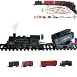 Train de noël électrique - uscamel - locomotive à vapeur - sons réalistes - lumière led Train de noël électrique - uscamel - locomotive à vapeur - sons réalistes - lumière led