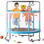 Trampoline enfant 15 m avec panier de basket balan�oire & sac de sable - capacit� 200 kg r�glable pour ...