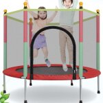Trampoline enfant avec filet de scurit trampoline juvnile jardin 140cm