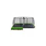 Trampoline enterr - exit toys - dynamic - 305x519cm - filet de scurit - noir