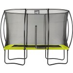 Trampoline rectangulaire - exit - silhouette - 214x305 cm - citron vert - extérieur Trampoline rectangulaire - exit - silhouette - 214x305 cm - citron vert - extérieur