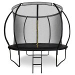 Trampoline ext�rieur de 3 ans jusqu� 100 kg - hypermotion - 305 cm 10ft - avec �chelle et filet zipp� ...