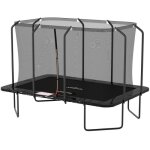 Trampoline extérieur luxury rectangle - 244 x 366cm noir - pack complet avec echelle tapis de saut matelas ... Trampoline extérieur luxury rectangle - 244 x 366cm noir - pack complet avec echelle tapis de saut matelas ...