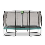 Trampoline rectangulaire - exit toys - allure classic - 244x427cm - vert - pour enfants jusqu� 100kg