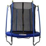 Trampoline rond teeno Ø185cm pour enfant avec filet de protection échelle et bâche Trampoline rond teeno Ø185cm pour enfant avec filet de protection échelle et bâche
