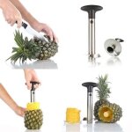Trancheur / �plucheur - ananas - acier inoxydable - neuf sous emballage