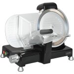 Trancheuse pro - kitchen chef - lame 255 cm en inox - coupe rglable de 0  15 cm