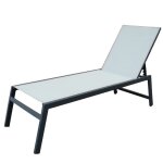 Transat - bain de soleil aluminium chillvert pisa 203 * 64 * 43 cm Transat - bain de soleil aluminium chillvert pisa 203 * 64 * 43 cm