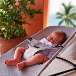 Transat b�b� balancelle 2 en 1 88 * 40 * 51. 5cm baby balance chaise hauteur r�glable - gris - capacit� ...
