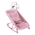 Transat b�b� balancement ou position fixe en aluminium d�houssable r�glable 3 positions avec barre de ...