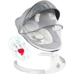 Transat bébé electrique multifonction - gris - jouet - bluetooth - 0 - 18 mois Transat bébé electrique multifonction - gris - jouet - bluetooth - 0 - 18 mois