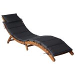 Transat - acacia - chaise longue - r�sistant aux intemp�ries - pliable - confortable avec coussins