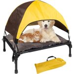 Transat chien hamac chien lit de camp chien lit sur�lev� pour chien avec canop�e chien sun lounger