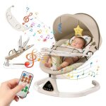 Transat �lectrique pour b�b� - 5 vitesses bascule - musique bluetooth - t�l�commande - minuterie - balancoire ...