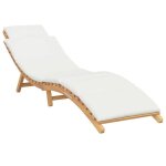 Transat / lit - canap� dext�rieur - clarence� - bain de soleil simple - de jardin marron 198 x 55 x 585cm ...