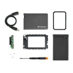 Transcend kit de conversion disque du interne en disque dur externe - ssd - 2, 5  - usb 3. 0 - sata iii ...