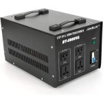 Transformateur de tension de 5000 w 110 - 220 v - convertisseur de tension - 40 x 25 x 215 cm.