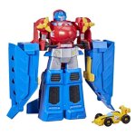 Transformers - optimus prime jumbo jet avec figurine bumblebee voiture de course de 11 cm - dès 3 ans ... Transformers - optimus prime jumbo jet avec figurine bumblebee voiture de course de 11 cm - dès 3 ans ...
